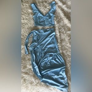 Two piece waist skirt
